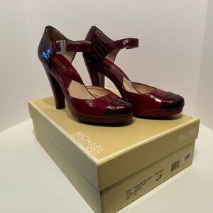 Michael Kors 8M Morgandy QTR Strap Deep Red